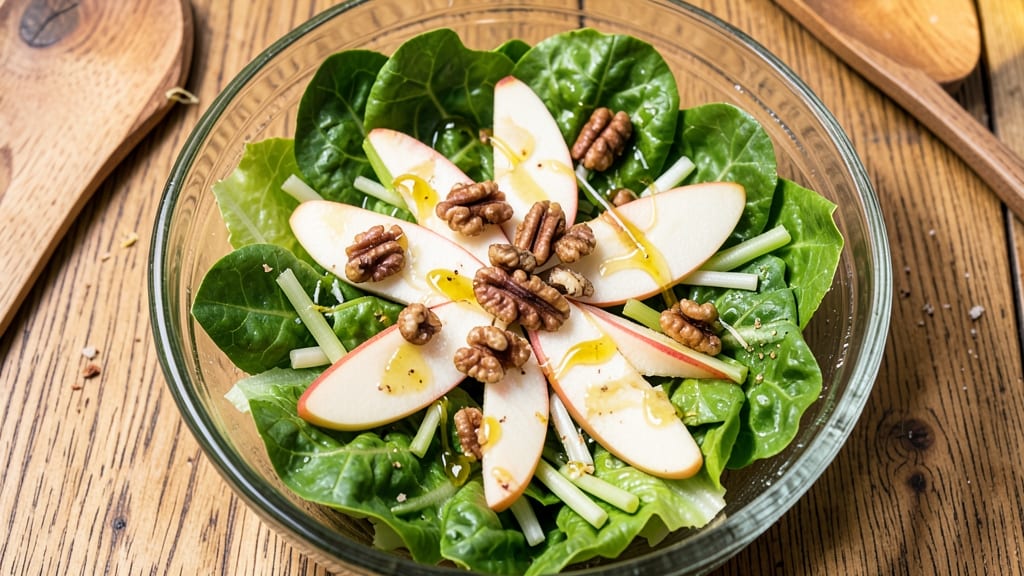 Romaine Lettuce Apple Salad Recipe: Crunchy Celery and Sweet Apple Crispness