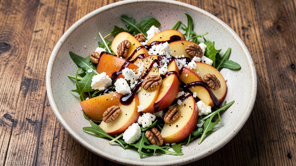 Apple Walnut Goat Cheese Salad Recipe: Crispy Nut and Creamy Cheese Balance