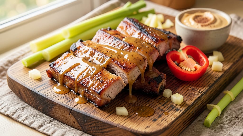 Apple Butter Ribs Recipe: Slow-Smoked Sweetness with Celery-Pepper Crunch