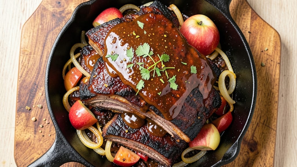 Apple Jalapeno Smoked Ribs Recipe: Spicy-Sweet Bark and Celery Pepper Crunch Topping