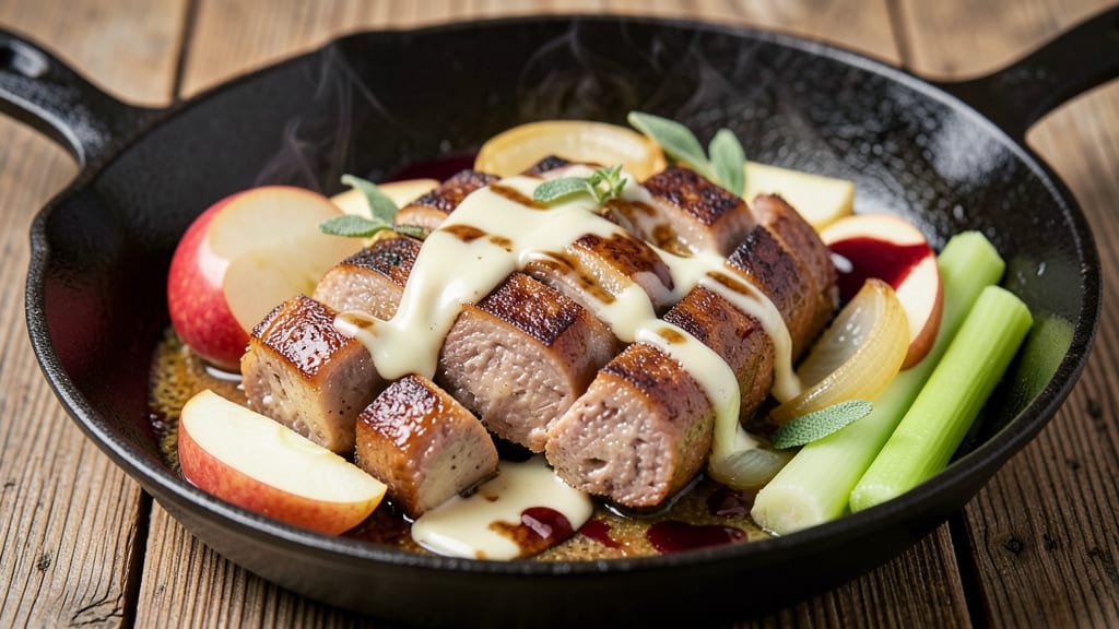 Butcherbox Apple Gouda Sausage Recipe: Crispy Celery and Melty Cheese Harmony