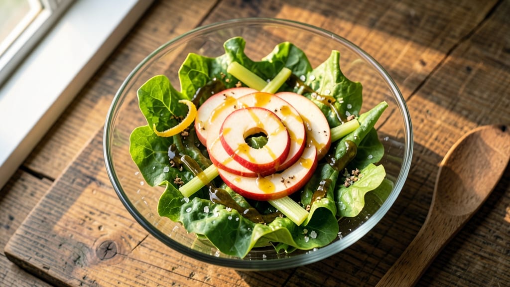 Spring Mix Apple Salad Recipe: Crisp Celery and Sweet Apple Bite-Sized Bliss