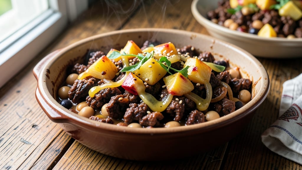 Baked Beans With Ground Beef And Pineapple Recipe: Sweet-Tart Fusion That Sticks to Every Bite