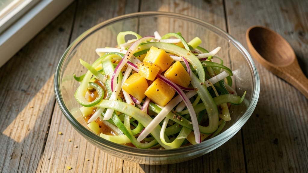Ampalaya Salad With Pineapple Recipe: Crunchy Celery-Pineapple Sweet-Tart Bite