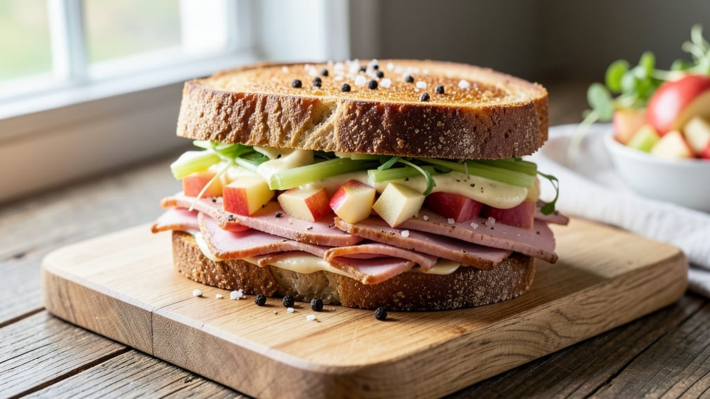 Turkey Apple Salad Sandwich Recipe: Crunchy Celery and Sweet Apple Layers
