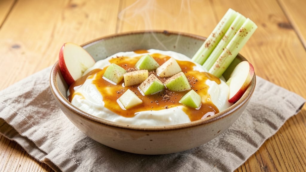 Domino's Apple Dip Recipe: Crunchy Celery Sticks and Warm Spiced Blend