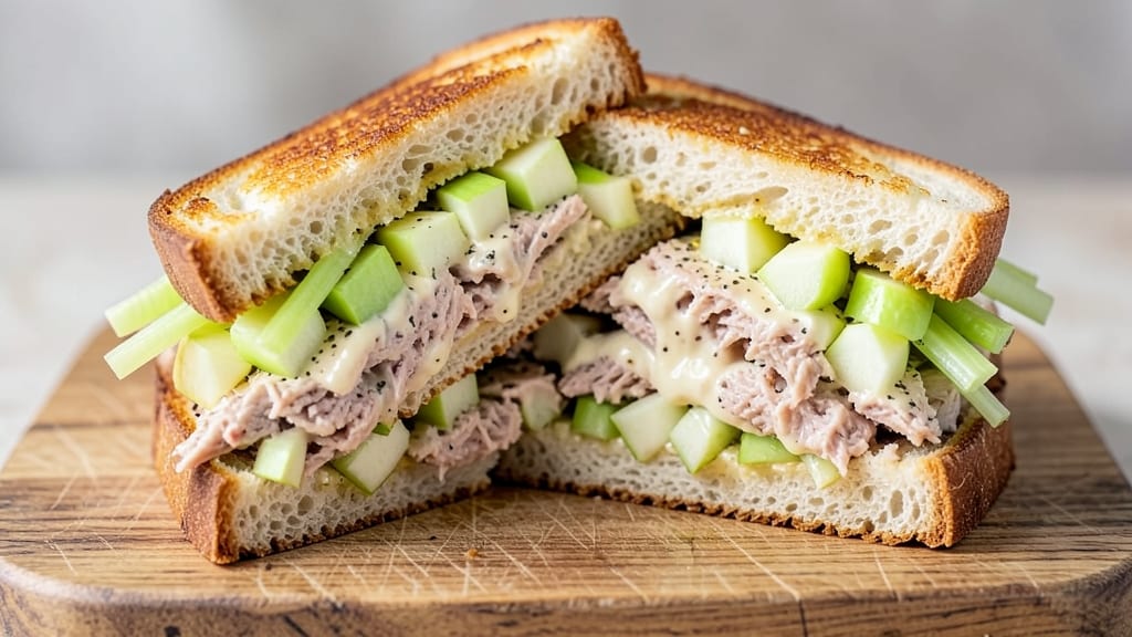 Apple Tuna Sandwich Recipe: Crunchy Celery and Creamy Apple Fusion