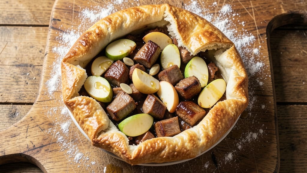 Pork And Apple Pasty Recipe: Flaky Crust Encloses Savory-Sweet Filling