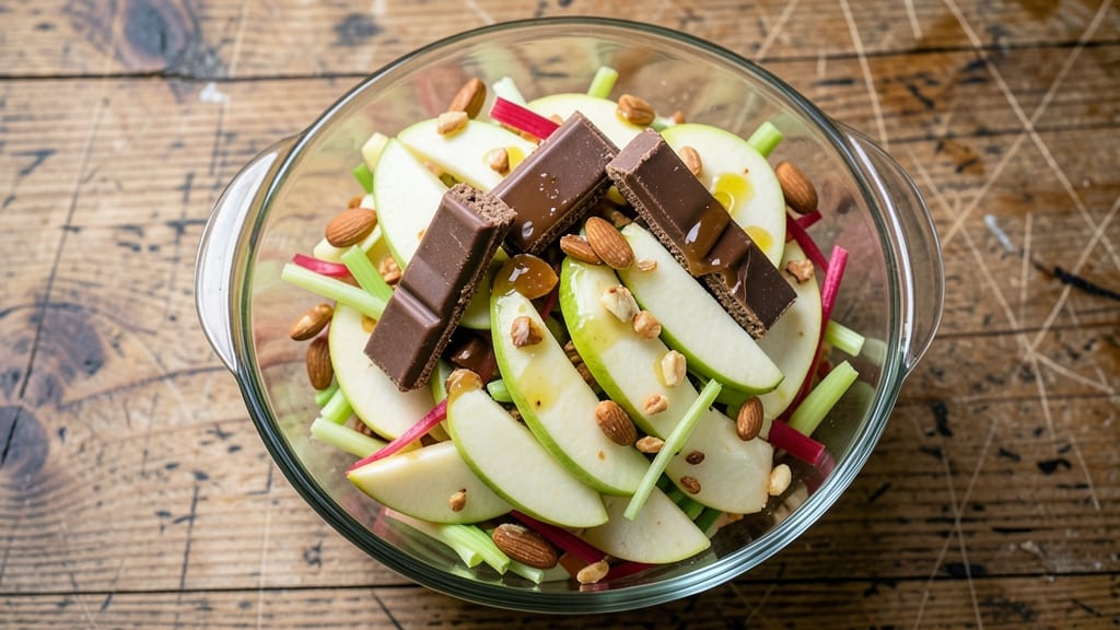 Old-Fashioned Snickers Apple Salad Recipe: Crunchy Celery and Caramelized Apple Magic