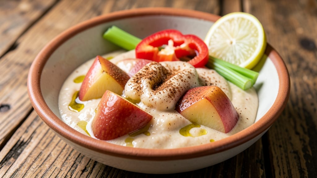 Raw Apple Sauce Recipe: No-Cook Blend of Sweet and Spiced Celery-Pepper Crunch