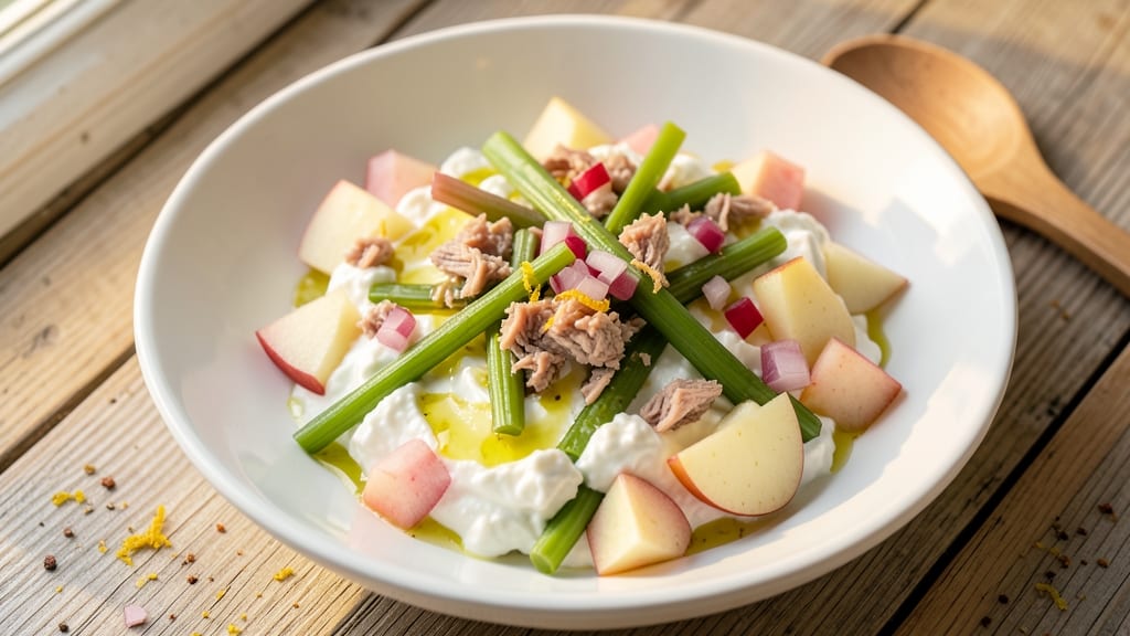 Tuna Apple Celery Salad Recipe: Crunchy Peppery Bite With Sweet Tart Balance