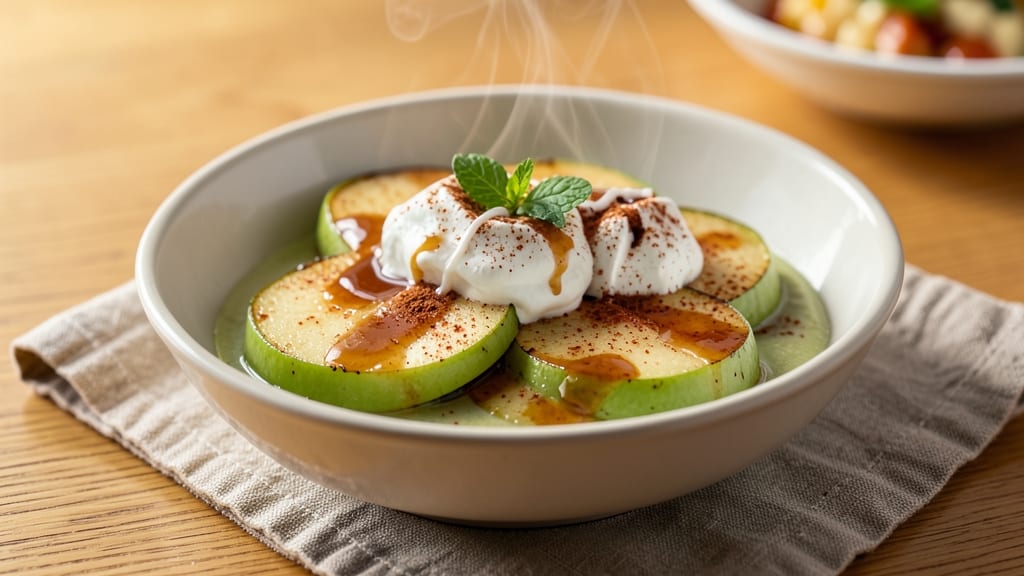 Apple Fruit Dip Recipe: Warm Spiced Caramel With Celery-Pepper Crunch