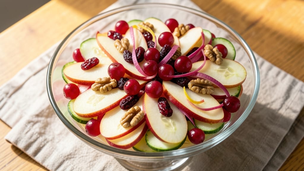 Apple Cranberry Fruit Salad Recipe: Bright Winter Bites With Honey-Lime Zing