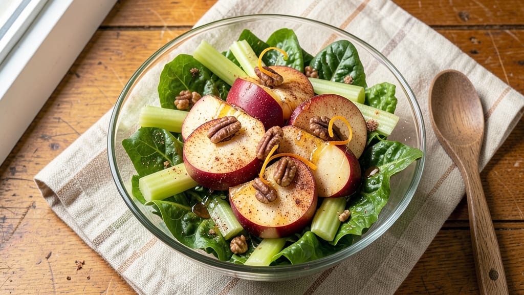 Ruby Tuesday Apple Salad Recipe: Warm Spiced Apple and Celery Crunch Salad