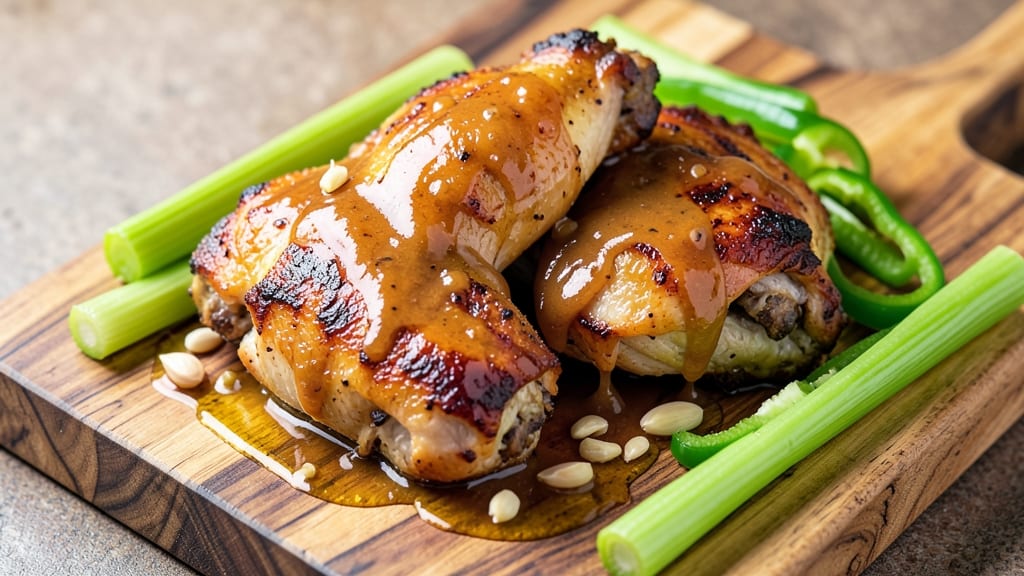 Roasted Apple Butter Chicken Recipe: Celery-Pepper Crunch Meets Smoky Sweetness