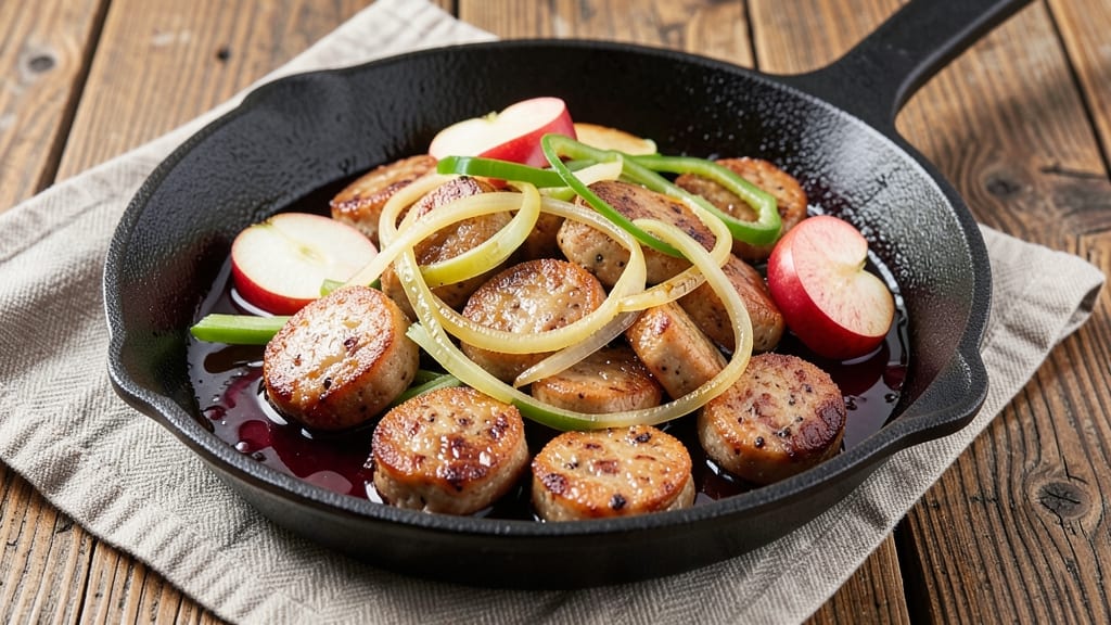 Trader Joe's Chicken Apple Sausage Recipe: Sweet-Tart Simmer With Celery Pepper Crunch