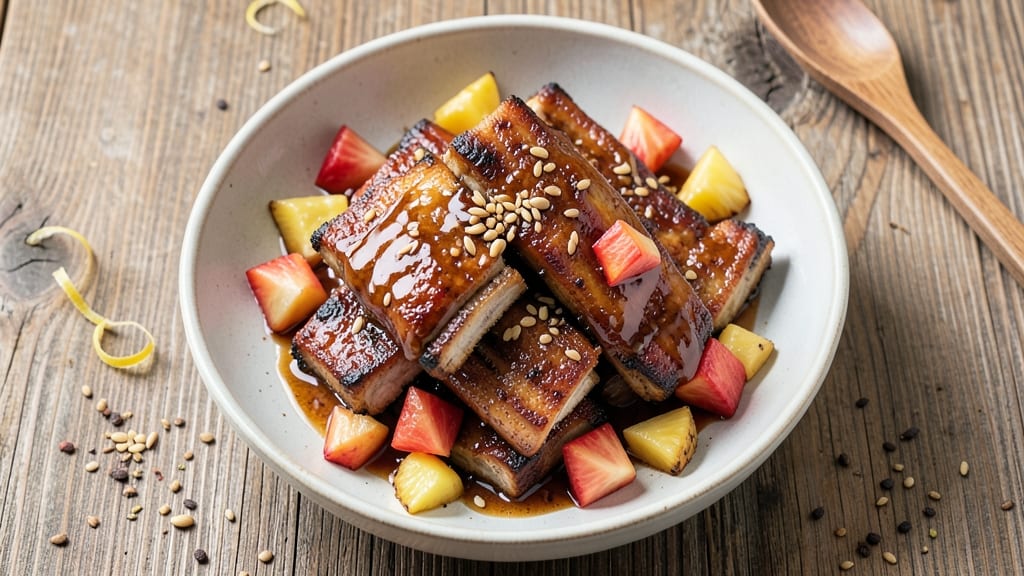 Pineapple Pork Ribs Chinese Recipe: Wok-Seared Sweet-Tart Balance