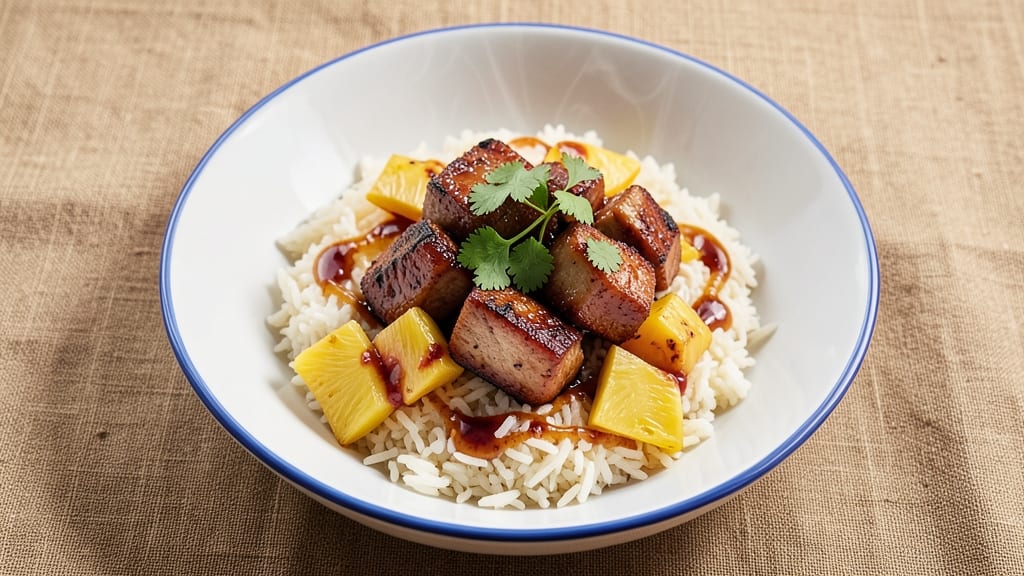Pork Pineapple and Rice Recipe: Sweet and Savory One-Pan Feast