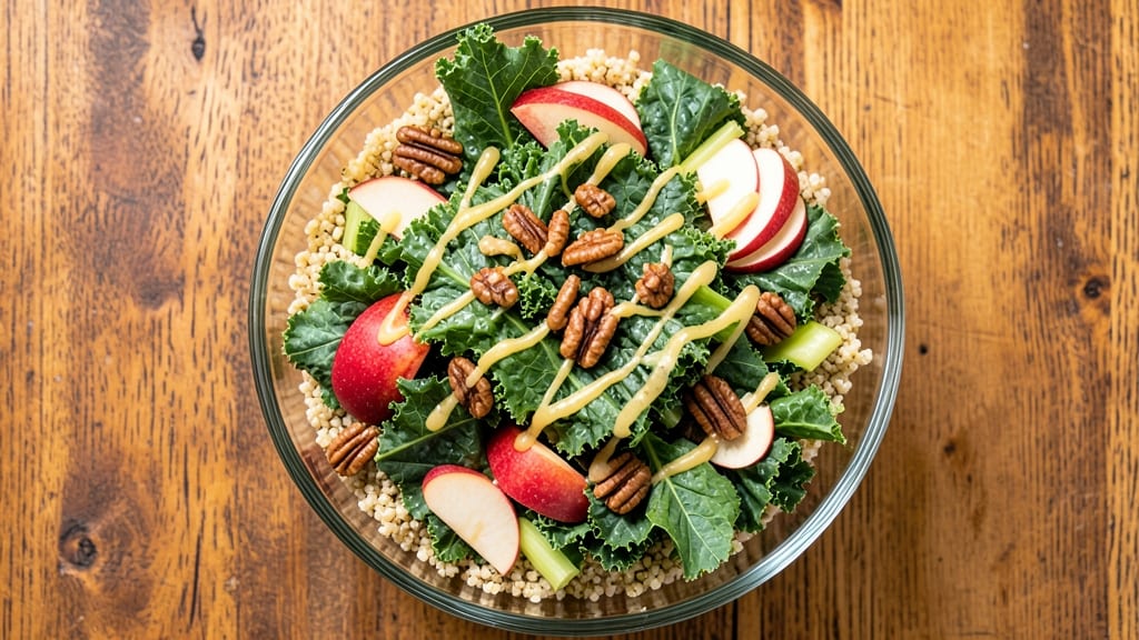Kale Apple Quinoa Salad Recipe: Crunchy Celery and Sweet Apple Harmony