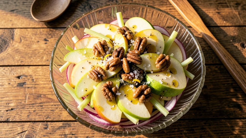 Traditional Apple Salad Recipe: Warm Cinnamon and Celery Crunch Balance