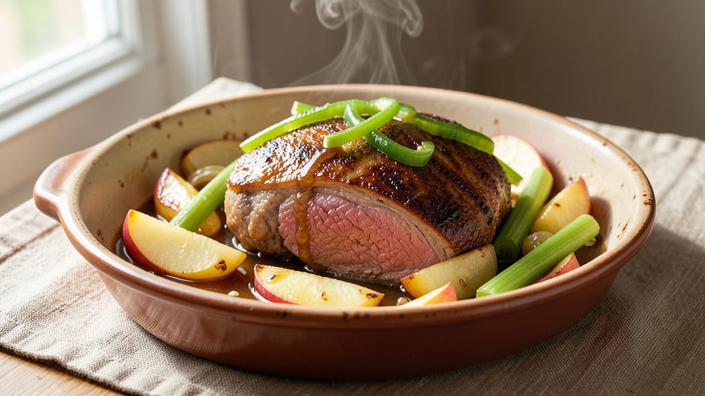 Lamb and Apple Recipe: Slow-Braised Richness With Celery Pepper Bite