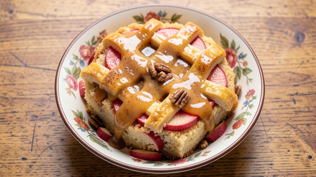Apple Cake With Buttermilk Sauce Recipe: Warm Spice and Gooey Sauce Pairing