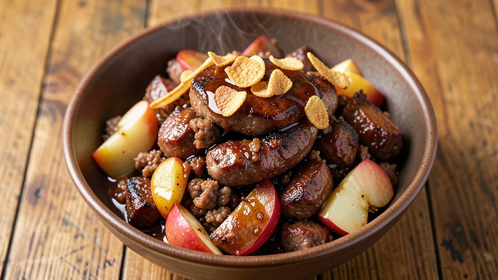 Apple Venison Sausage Recipe: Venison-Meat Blend With Apple-Cider Glaze