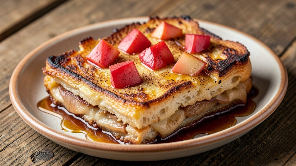 Fried Apple French Toast Bake Recipe: Caramelized Top and Soft Cinnamon Layers