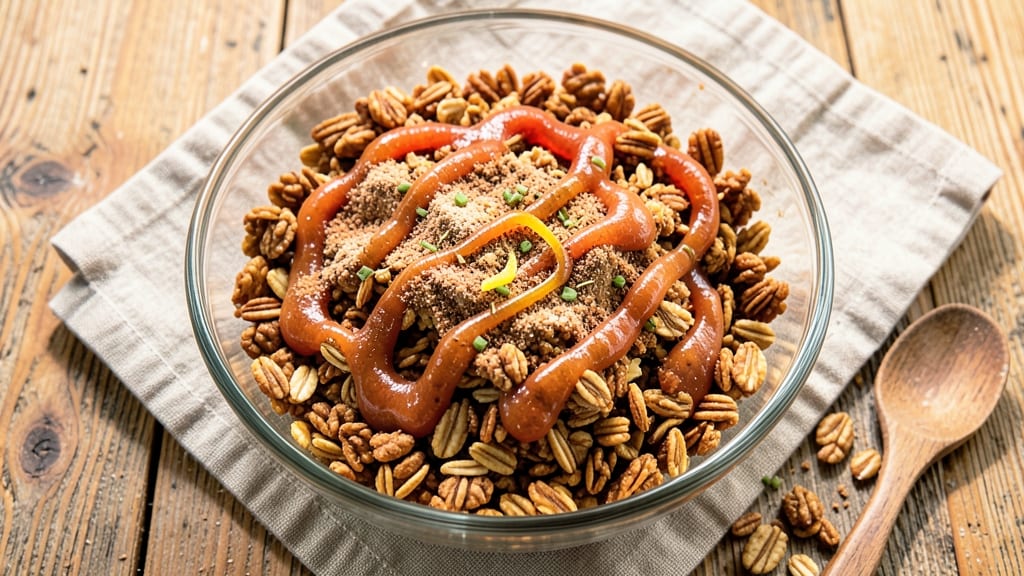 Apple Sauce Granola Recipe: Caramelized Apple and Celery Pepper Crunch