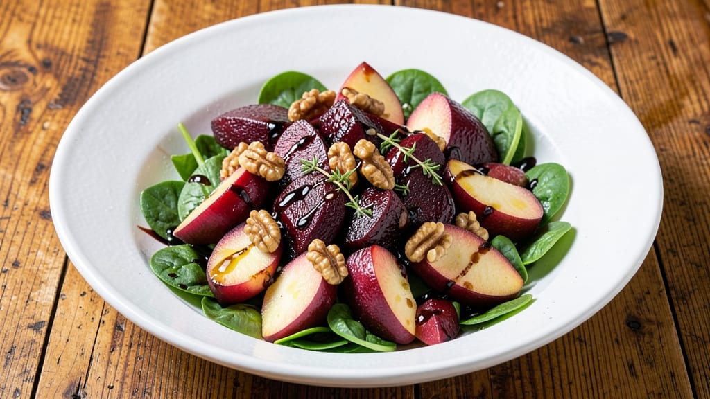Roasted Beet and Apple Salad Recipe: Earthy Sweetness With Crisp Walnut Crunch