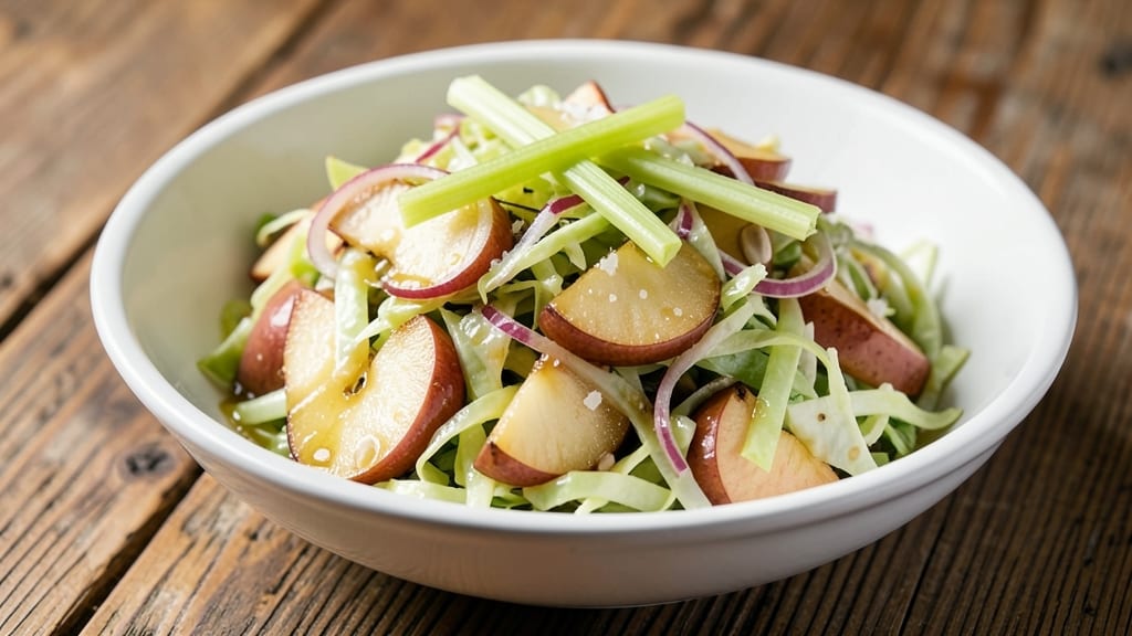 Chelsea's Messy Apron Apple Coleslaw Recipe: Crunchy Celery and Vinegar-Kissed Sweetness