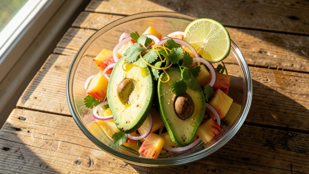 Avocado and Pineapple Salad Recipe: Tropical Crunch With Zesty Lime Dressing