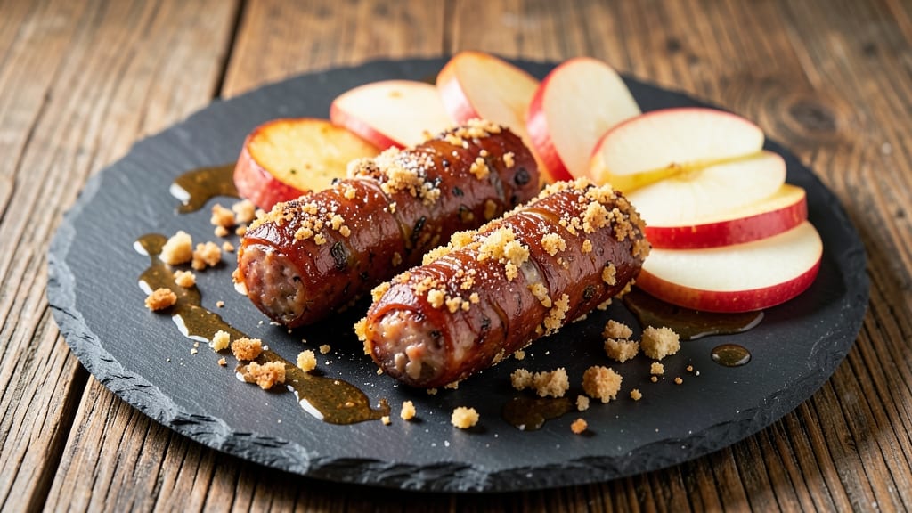Top Chews Chicken & Apple Recipe Sausage Bites: Crispy-Crusted Bites With Sweet-Tart Contrast
