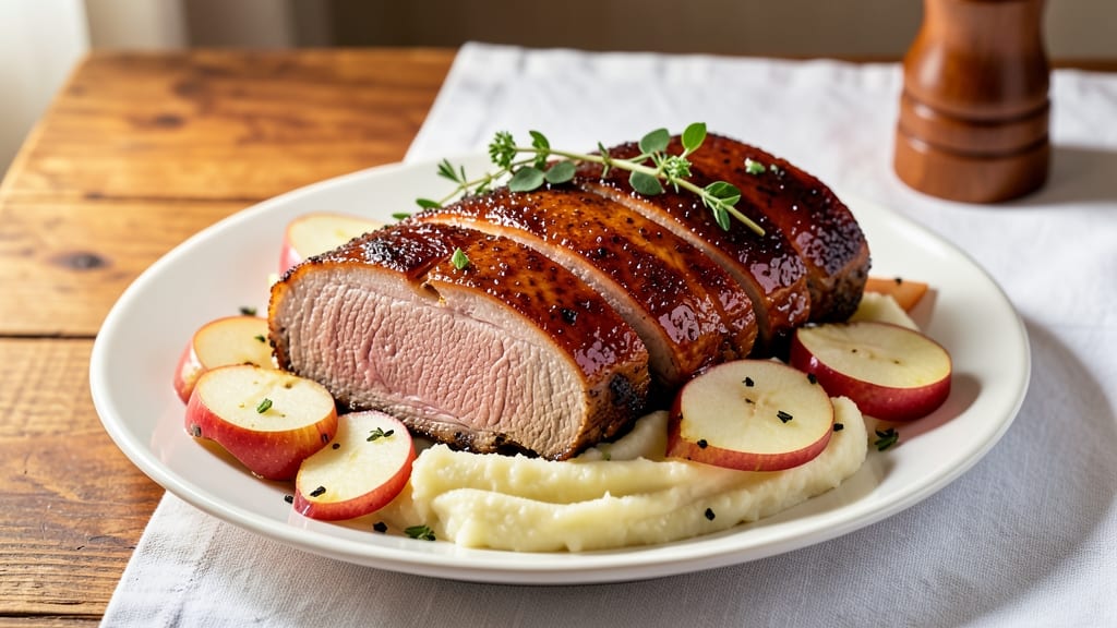 Apple Glazed Pork Roast Recipe: Sweet-Caramelized Crunch With Celery Pepper Bite