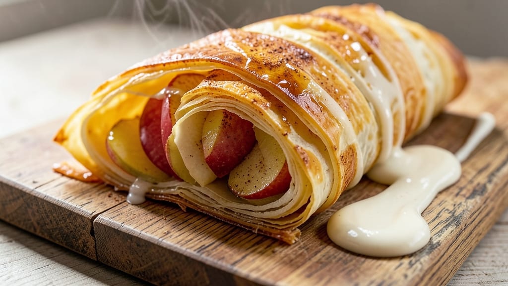 Apple Strudel With Vanilla Sauce Recipe: Flaky Layers and Warm Spice Harmony