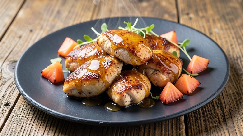 Gluten Free Pineapple Chicken Recipe: Tropical Glaze With Celery Pepper Crunch