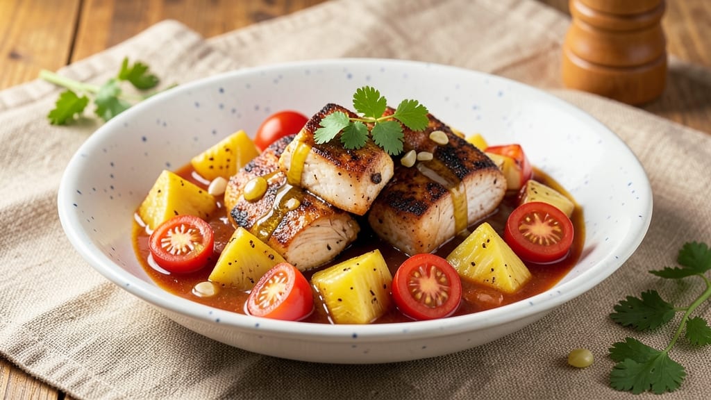 Chicken Pineapple Tomato Sauce Recipe: Tropical Sweetness With Umami Depth