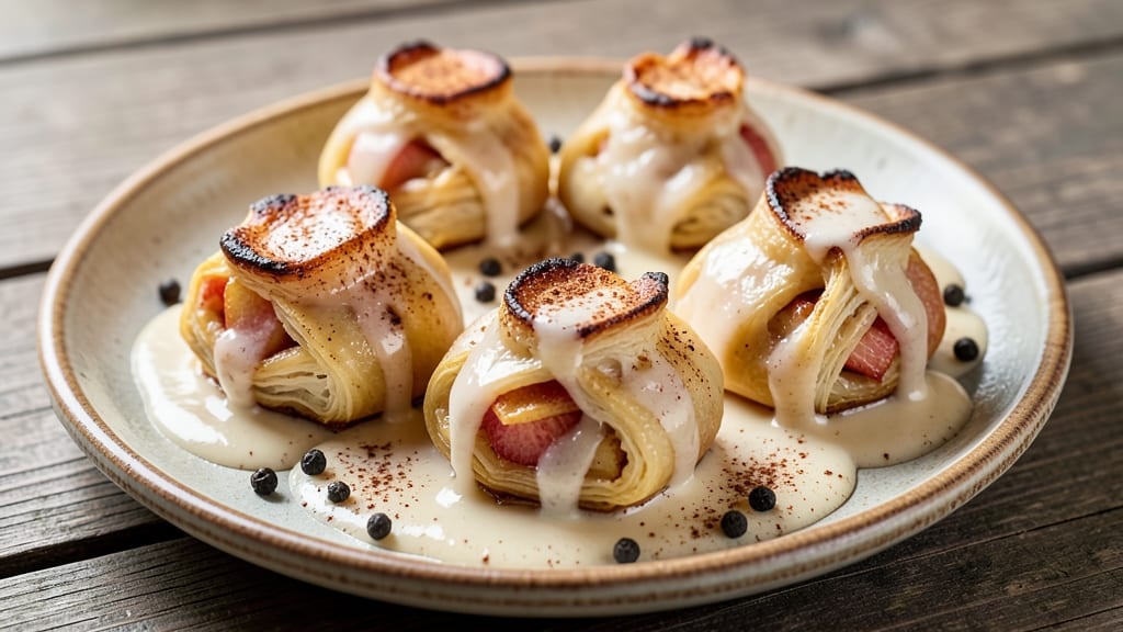 Recipe Apple Dumplings with Vanilla Sauce: Warm Spice and Caramelized Crunch in Every Bite