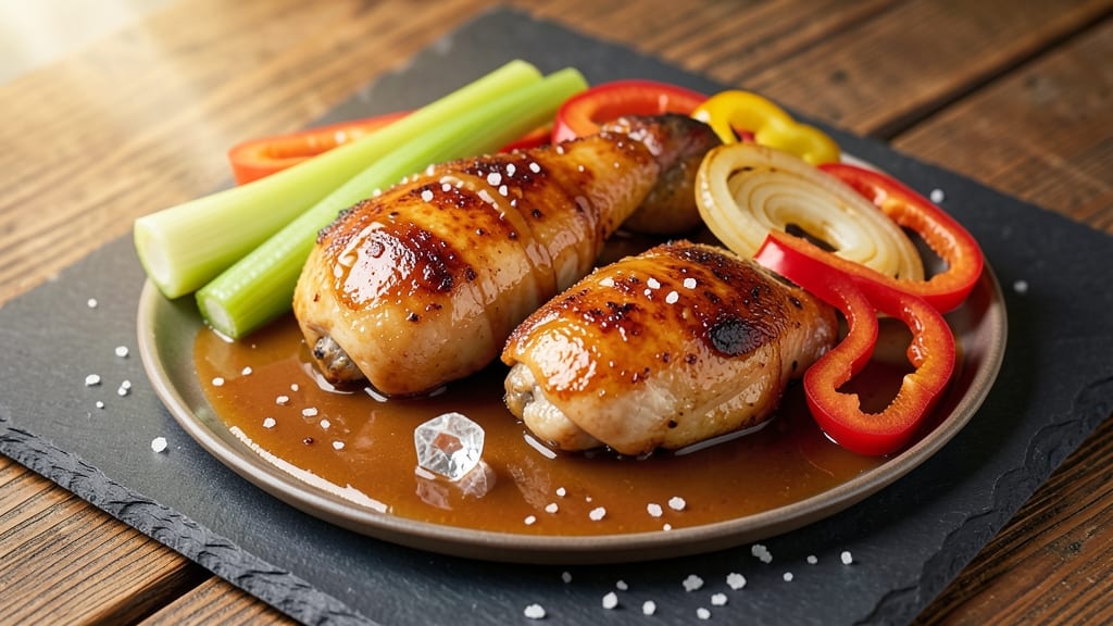 Caramel Apple Crown Royal Chicken Recipe: Slow-Braised Spice with Celery Pepper Crunch Contrast