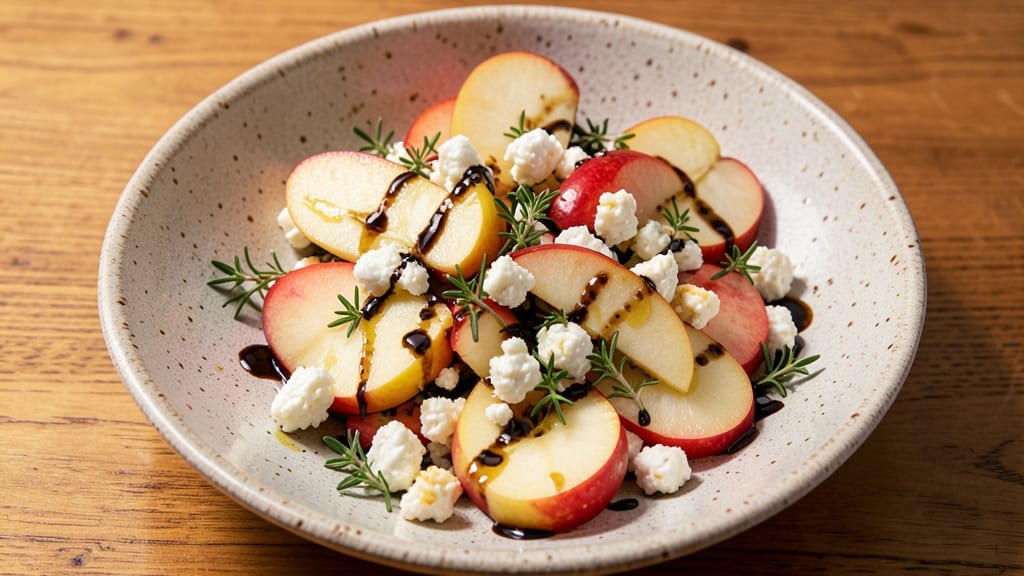 Apple And Goat Cheese Salad Recipe: Crisp Apple Bites and Creamy Cheese Balance