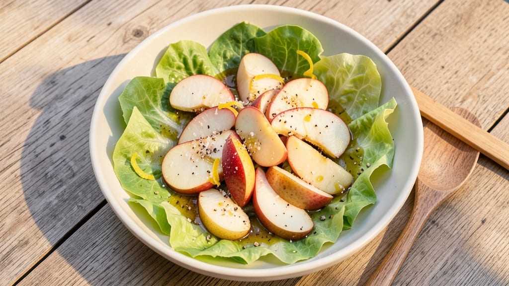 Apple Pear Lettuce Salad Recipe: Crunchy Sweetness With Citrusy Zing