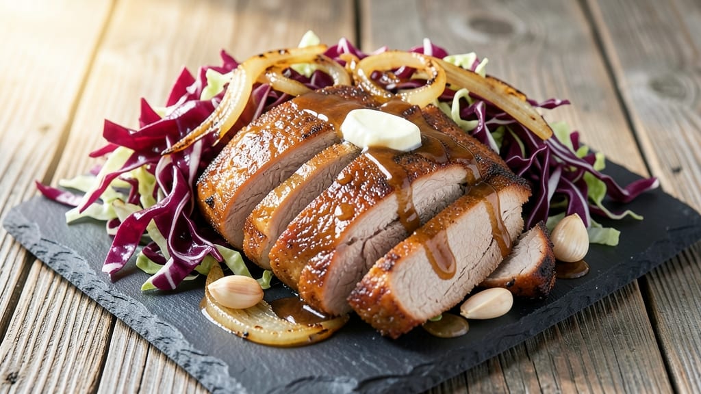 Apple Cider Pork Roast with Cabbage Recipe: Slow-Braised Sweetness and Crispy Edges