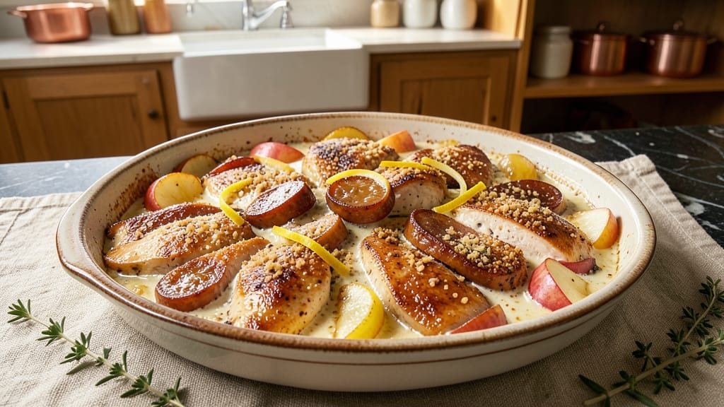 Chicken Apple Sausage Casserole Recipe: Sweet-Tart Layers That Bake to Perfect Crisp