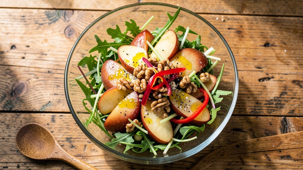 Crunchy Apple Salad Recipe: Celery-Pepper Crunch Meets Sweet Bites
