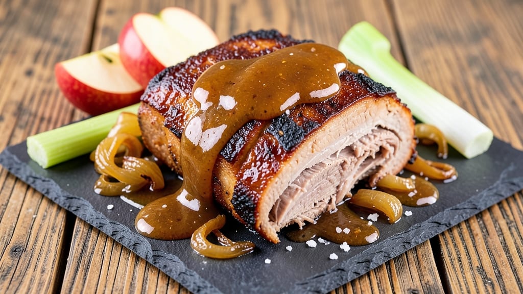 Apple Bourbon Pulled Pork Recipe: Smoky-Sweet Shreds With Celery-Pepper Crunch
