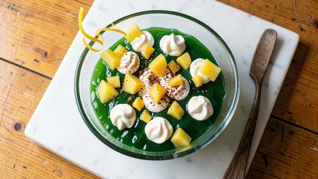 Green Jello Salad With Cream Cheese And Pineapple Recipe: Vintage 70s Comfort With Creamy Layers