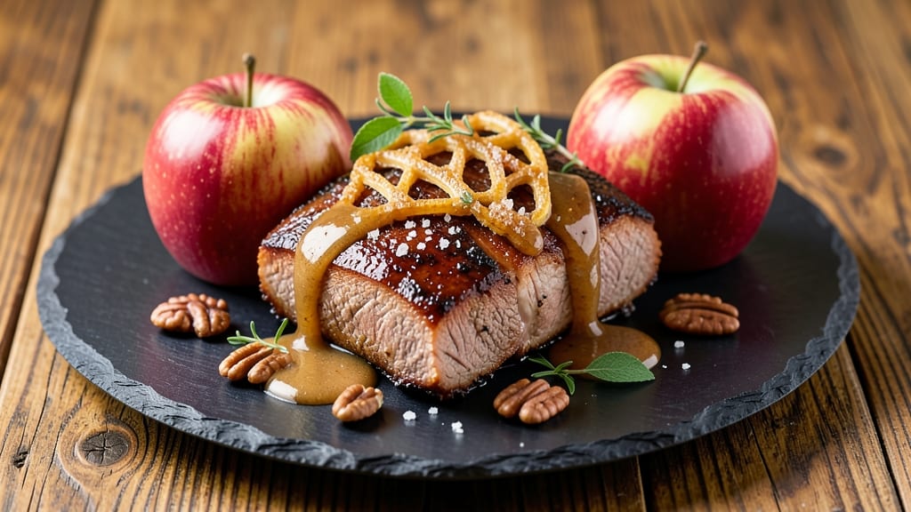 Apple Bourbon Pork Loin Recipe: Deeply Caramelized With Spiced Apple-Bourbon Glaze