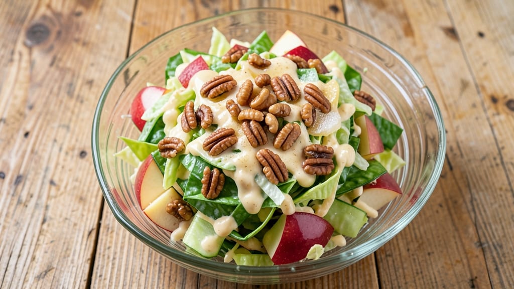 Apple Pecan Coleslaw Recipe: Crunchy Nut-Topped Sweet Tart Bites