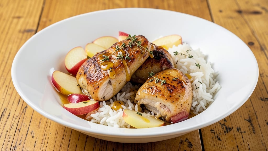 Apple Chicken and Rice Recipe: One-Pot Harmony of Juicy Protein and Herbed Grains