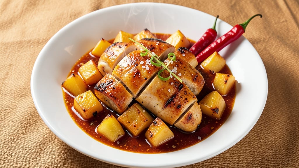 Roasted Pineapple, Habanero, and Sauce Chicken Recipe: Sweet Heat Glaze That Sticks to Every Bite